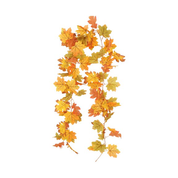 Konghyp 67in Simulated Maple Leaf Vines, Halloween Decoration, Autumn Decor, Perfect for Home and Patio, Artificial Rattan for Thanksgiving and Fall Events