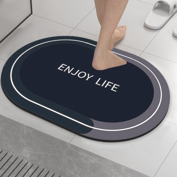 Konghyp Absorbent Bathroom Floor Mats – Quick-Drying Crystal Velvet Cushions for Non-Slip Safety – Essential Toilet Foot Mats to Enhance Comfort and Hygiene in Your Bathroom