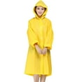 thumbnail image 1 of Konghyp Adult Raincoat – Portable Waterproof Rain Cape with Hood, Transparent Outdoor Raincoat for Camping, Hiking, Travel, Unisex Rain Poncho, 1 of 3