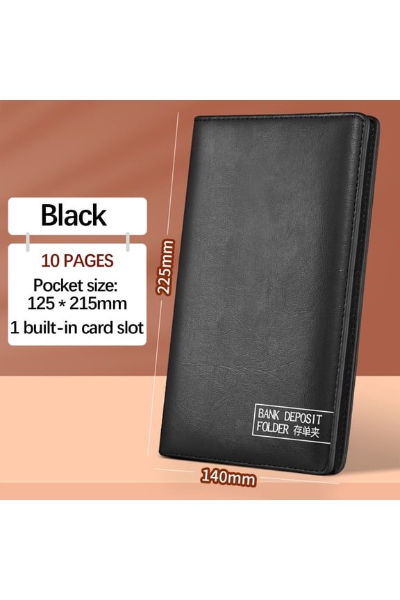Bank Deposit Organizer – Document Wallet for Checks, Fixed Deposits, Bills, and Savings Receipts, Perfect for Keeping Financial Records Organized and Easily Accessible at Home