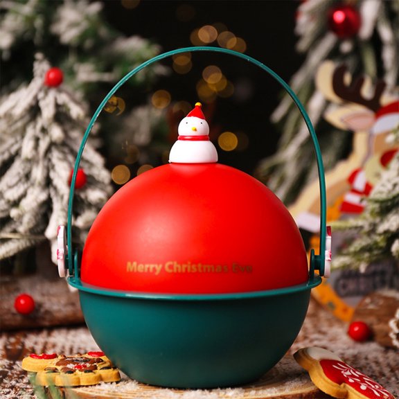 Konghyp Christmas Apples Box, Christmas Gift Box, Fruit Gift Wrapping, Holiday Packaging for Desserts and Snacks, Ideal for Jewelry and Candles, Versatile Plastic Storage Container