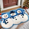 thumbnail image 1 of Konghyp Christmas Bath Mat, Non-Slip Bathroom Rug, Soft Polyester Shower Blanket, Washable Tub Mat, Cute Bathroom Decor, Absorbent Floor Mat, Ideal Holiday Gift, 1 of 6