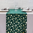 thumbnail image 1 of Konghyp Christmas Deer Table Runner, Festive Polyester Table Flag, Holiday Dining Decoration, Suitable for Theme Parties, Machine Washable Tablecloth, Elegant Home Decor, 1 of 6