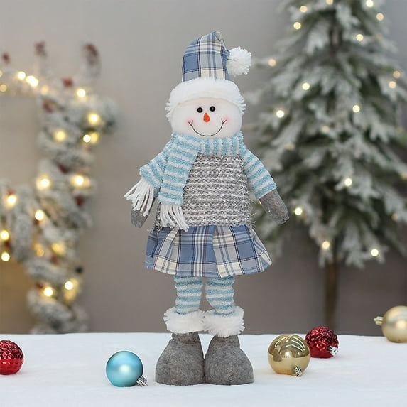 Konghyp Christmas Dolls Santa Claus and Snowman Decoration, Holiday Ornaments for Festive Decor, Versatile Christmas Gifts and Accessories, Cute Plush Decorations for Home and Office