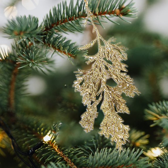 Konghyp Christmas Hanging Decorations, Glitter Sequins Fruit Tree Branch Decor, Long Flower String Rattan, Shatterproof Plastic Ornaments, Easy-to-Hang Christmas Tree Decor, Table Centerpieces