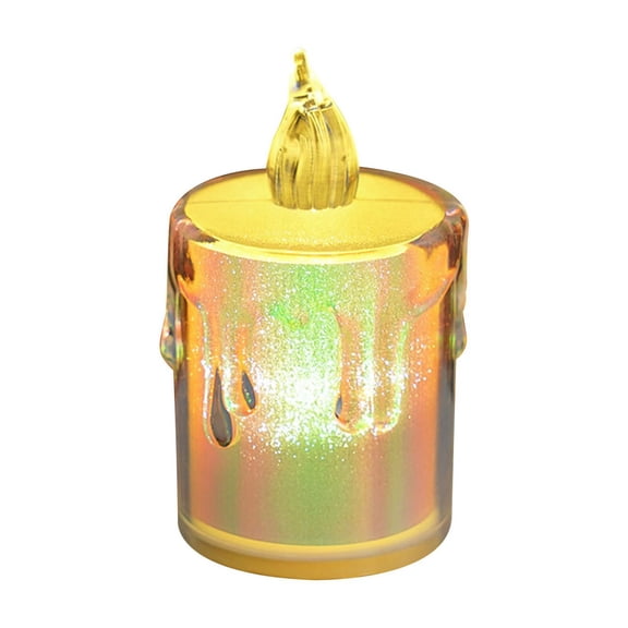 Konghyp Christmas LED Simulation Candle Light, Decorative Night Light, Flameless Bedroom Lamp, Safe and Convenient Holiday Decor, Perfect Gift for Christmas and Anniversaries