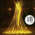 thumbnail image 1 of Konghyp Christmas Pentagram Waterfall Lights, Star-Shaped Outdoor Decorative Lights, Waterproof Running Water Lights, Remote Control USB Lights, Festive Holiday Ambience Lights, 1 of 6