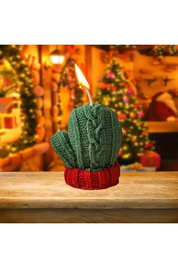 Christmas Scented Wool Mini Gloves Candle, Aromatherapy Candles for Home Decor, Long Lasting Fragrance for Relaxation, Unique Gift Idea for Housewarming or Holidays
