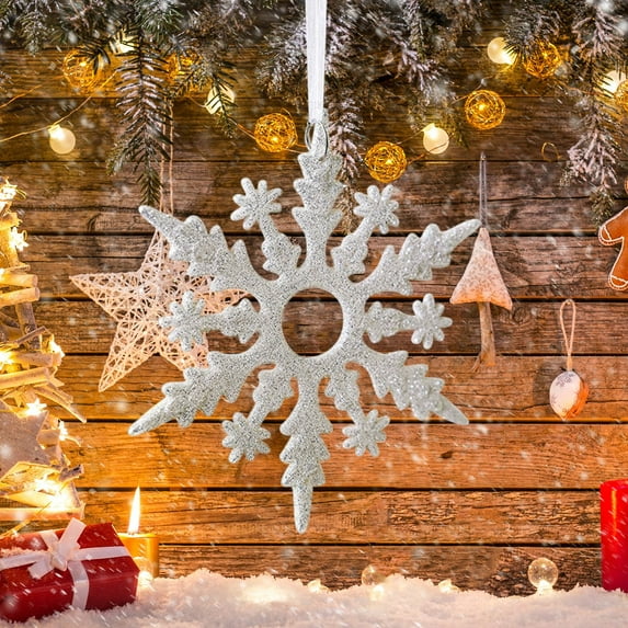 Konghyp Christmas Shiny Pendant Decoration, Christmas Tree Ornaments, Holiday Window Decor, Exquisite Plastic Holiday Decor, Lightweight Festive Pendant, Unique Christmas Accessories