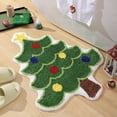 thumbnail image 1 of Konghyp Christmas Tree Bathroom Rug, Absorbent Washable Bath Mat, Soft Thick Non-Slip Carpet, Ideal for Living Room and Kitchen, Perfect Holiday Gift, 1 of 7