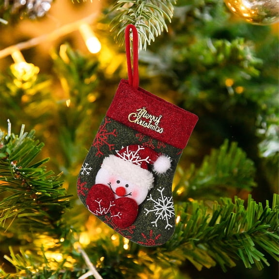 Konghyp Christmas Tree Socks Decorative Pendant, Non Woven Fabric, Holiday Decoration, Festive Ornament for Home, Christmas Tree Hanging Decoration, Whimsical Festive Decor