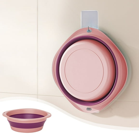 Konghyp Collapsible Wash Basin, Portable Dish Basin, Folding Kitchen Sink, Ideal for Camping, BBQ Preparation, Travel, Easy Storage, Non-Slip Design, Multi-Purpose Laundry Bucket