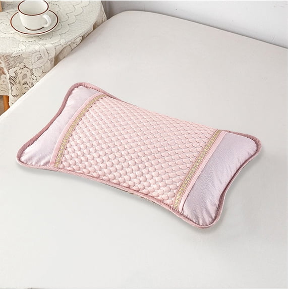 Konghyp Cooling Pillow Case - Ice Silk Summer Pillow Cover with Neck Support, Breathable & Washable Nylon Pillowcase for Hot Sleepers, Temperature Regulating Bedding Accessory