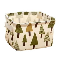 Konghyp Cotton Linen Storage Box – Small Desktop Organizing Box, Fresh Cloth Storage Basket, Clutter Organizer, Home Storage Solution, Fabric Box for Closet