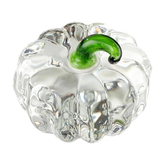 Konghyp Crystal Pumpkin Decorative Figure, Glass Pumpkin Ornament, Home Office Decor, Holiday Gift, Exquisite Craftsmanship, Stylish Centerpiece