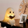 thumbnail image 1 of Konghyp Cute Ghost Reading Book Lamp, Halloween Decor, Night Light for Home, Adorable Ghost Figurine, Warm Lighted Indoor Statue for Parties and Shelves, 1 of 7