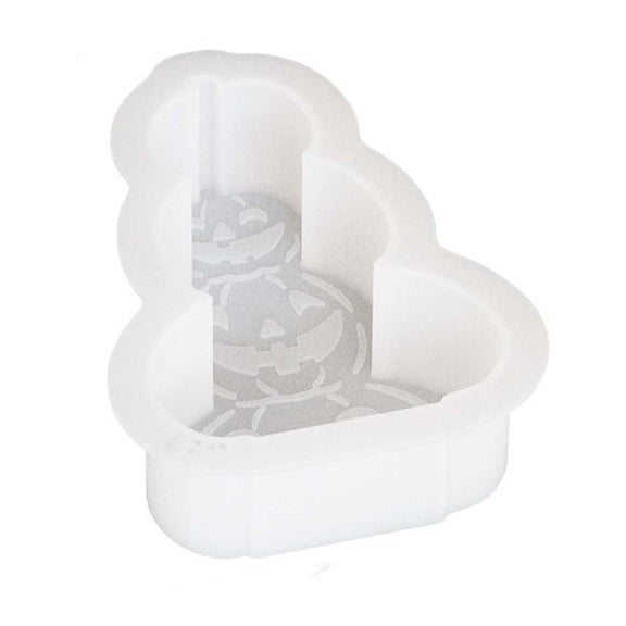 Konghyp DIY Dropping Pumpkin Ghost Coffin Halloween Gypsum Candle Utensils, Reusable Candle Molds, Halloween Decoration, Unique Candle Making Supplies, Easy to Use Craft Tools