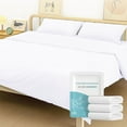 thumbnail image 1 of Konghyp Disposable Bed Sheet – Hotel Quality Quilt Cover, Portable Bedding for Travel, Thickened Double Bed Sheet, Travel-Friendly Bedding Set for Comfort and Convenience, 1 of 7
