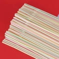 Konghyp Disposable Plastic Straws Bent DIY Straws for Milk Tea and
