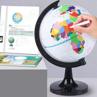 Konghyp Earth Model for Kids – World Geography Teaching Equipment, Educational Earth Globe with Accessories, Geography Learning Toy, Christmas Gift for Children, Interactive World Map Model