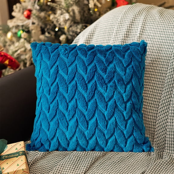 Konghyp Embroidered Leaf Throw Pillow, Decorative Cushion Cover, Soft Velvet Accent Pillow, Comfortable Sofa Pillow, Versatile Home Decor, Stylish Pillowcase for Living Room