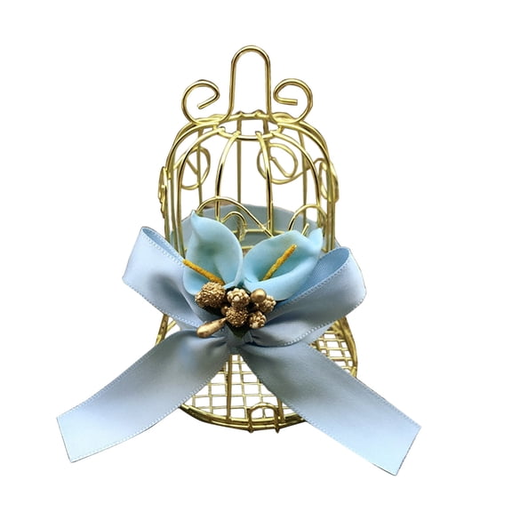 Konghyp European-style Golden Wedding Candy Box, Iron Tin Storage Box, Multi-purpose Organizer, Elegant Party Favor Container, Reusable Snack Packaging Solution, Decorative Wedding Supplies