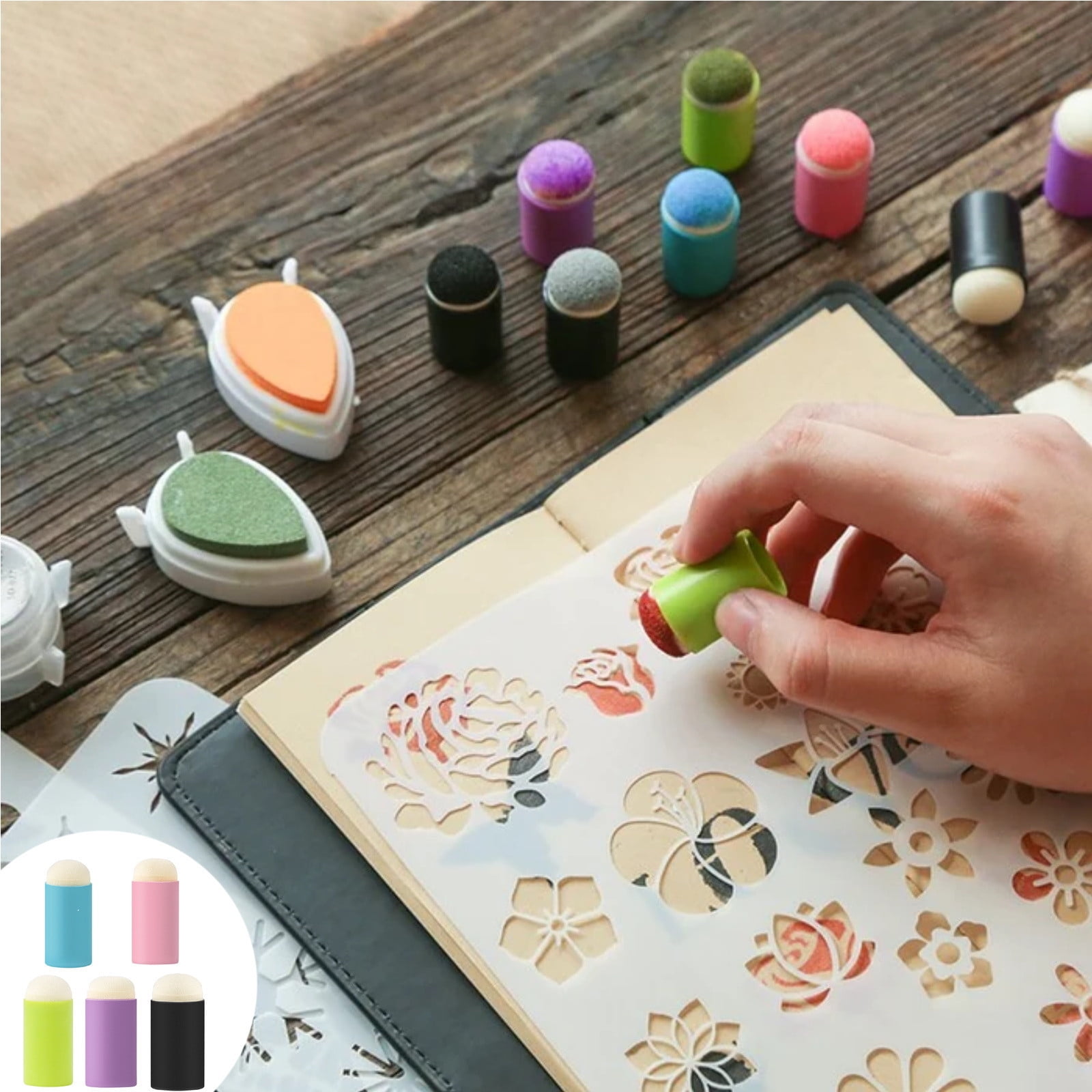 Konghyp Finger Paint Finger Cot,Ink Pad,Finger Cover,Applicator,Non