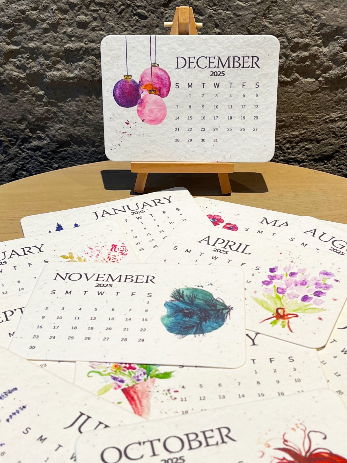 Konghyp Friendly Seed Calendar 2025 EcoFriendly Planner, Sustainable