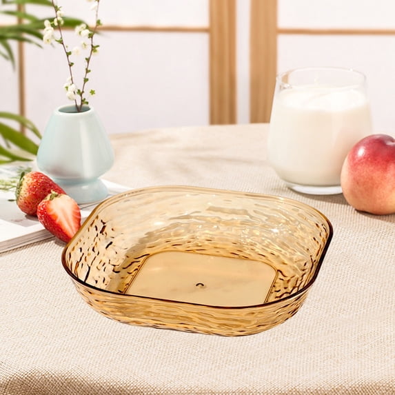 Konghyp Fruit Tray, Large Capacity Snack Serving Platter, Elegant Multi-colour Snack Bowl for Parties, Kitchen and Living Room Decor, Ideal for Dried Fruits and Treats