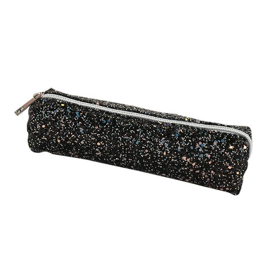 Konghyp Glitter Pencil Case, Portable Pencil Pouch, Multi-functional Storage Bag, Stylish Cosmetic Organizer, Ideal for Daily Use, Fashionable Stationery Holder