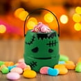 thumbnail image 1 of Konghyp Halloween Bucket, Plastic Candy Pail, Portable Decorations Props, Perfect for Parties, Halloween Theme Shop, Trick or Treat Container, 1 of 6