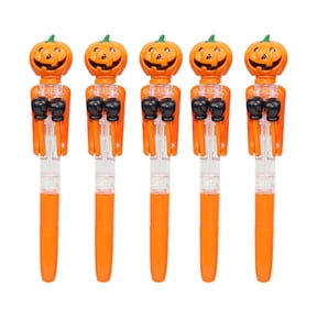 Konghyp Halloween Gifts Pumpkin Boxing Pen, Cute Stress Relief Toy Pen, Creative Writing Tool, Fun Party Favors, Novelty Office Supplies, Adorable Light-Up Pen