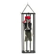 thumbnail image 1 of Konghyp Halloween Hanging Decoration Cage Ghost, Motion Activated Skeleton Prisoner, Creepy Party Prop for Haunted House, Animated Scare Device, Unique Halloween Decor, 1 of 5