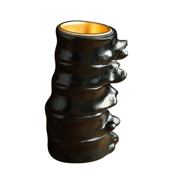 Konghyp Halloween Heart Candle Holder, Resin Ornaments, Unique Decorations for Home, Perfect for Fall Celebrations, Eerie Candle Prop for Gatherings