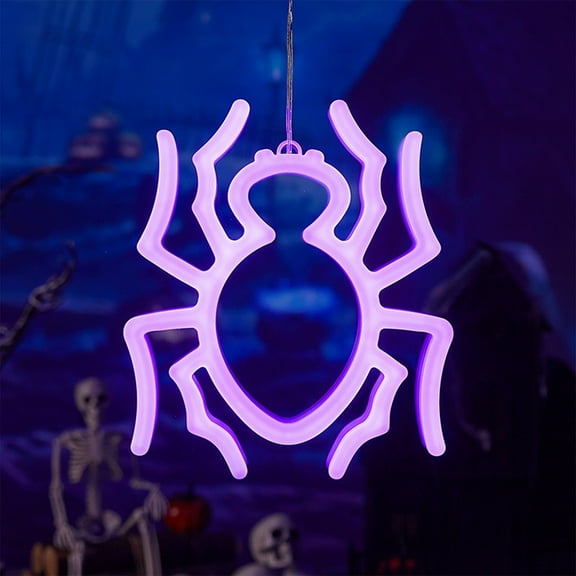 Konghyp Halloween LED Decorative Lights, USB Powered Neon Lights, Soft Lighting for Room Decor, Perfect for Parties and Photo Shoots, Ideal for Mall and Bedroom Decorations