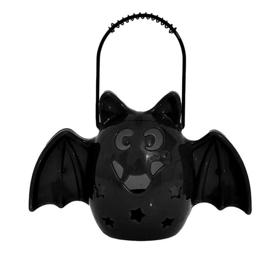 Konghyp Halloween Lantern Bucket, Glowing Decorations, LED Lights, Portable Handle, Trick or Treat Candy Holder, Halloween Party Decor, Festive Lighted Ornaments