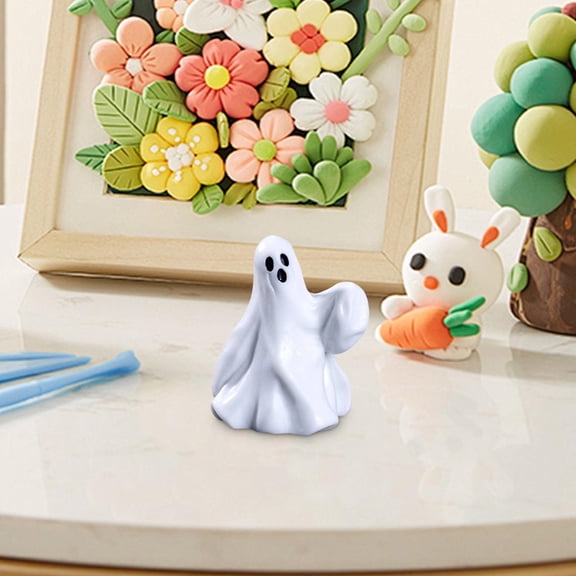 Konghyp Halloween Miniature Figurine Model, Tabletop Display, Realistic Textures, Decorative Shelf Decor, Resin Craftwork for Festive Home Decoration, Cute Halloween Decor