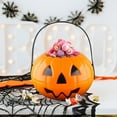 thumbnail image 1 of Konghyp Halloween Pumpkin Bucket, Plastic Candy Pail, Festive Trick or Treat Basket, Fun Halloween Decoration, Versatile Party Accessory, Lightweight and User-friendly, 1 of 6