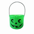 thumbnail image 1 of Konghyp Halloween Pumpkin Bucket, Small Plastic Pumpkin Basket for Halloween Candy, Trick or Treat Basket, Decorative Halloween Party Accessory, Lightweight and Durable Holiday Decoration, 1 of 3