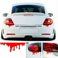thumbnail image 1 of Konghyp Halloween Red Killing Tail Lamp Dropping Car Decal, Car Headlight Modification Sticker, Reflective Scratch Cover, Terror Theme Decoration for Halloween, Easy Installation, PVC Material, 1 of 7