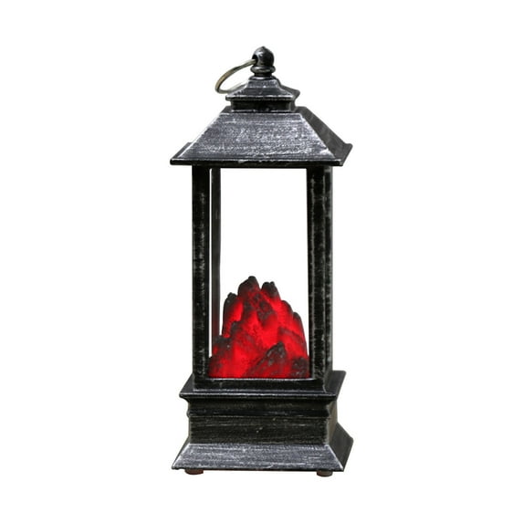 Konghyp Halloween Small Wind Lamp, Simulated Flame Lantern, Battery Operated Decorative Light, Ideal for Ghost Festival, Indoor Home Decor, Festive Ornament