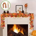 thumbnail image 1 of Konghyp Halloween Thanksgiving Decorations Maple Leaf Garland, Artificial Leaf Rattan for Indoor Home Decor, Perfect for Fireplace, Parties, Christmas, Fall Festivals, Halloween Gifts, 1 of 6