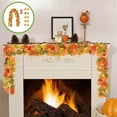 thumbnail image 1 of Konghyp Halloween Thanksgiving Decorations Maple Leaf Garland, Artificial Leaf Rattan for Indoor Home Decor, Perfect for Fireplace, Parties, Christmas, Fall Festivals, Halloween Gifts, 1 of 6