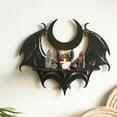 thumbnail image 1 of Konghyp Halloween Wooden Hollow Bats Wall Shelf, Unique Home Decor, Versatile Storage Solution, Perfect for Holiday Display, Decorative Wall Organizer, 1 of 6