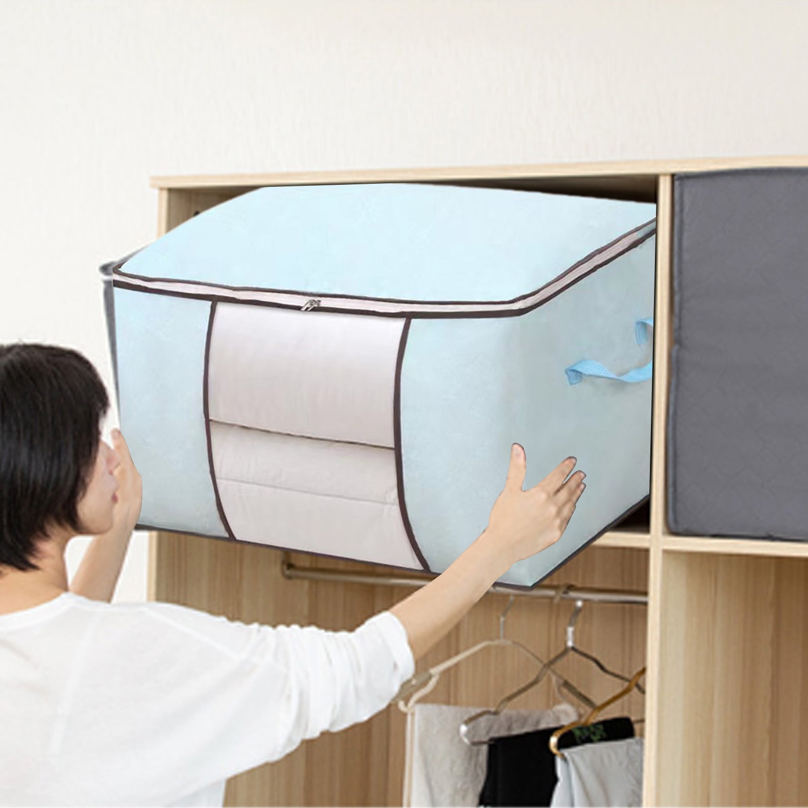 Konghyp Heavy Duty Extra Large Clothes Storage Bags with Reinforced