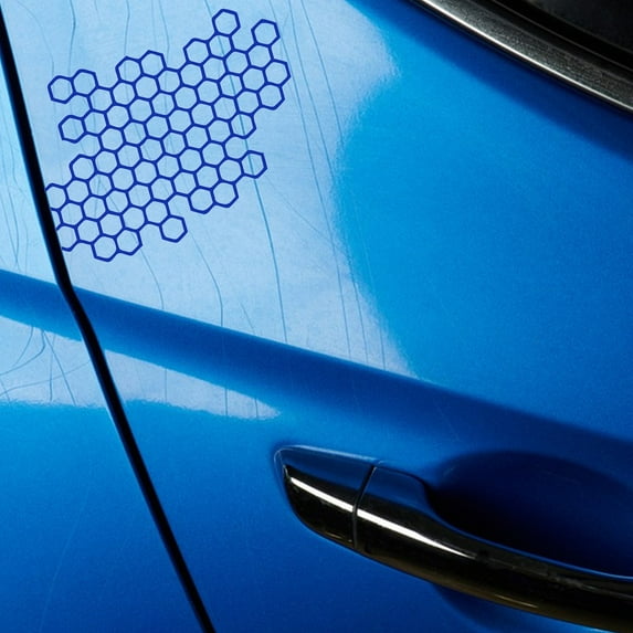 Konghyp Honeycomb Car Sticker – Personalized Modification Taillight Sticker for Scooters and Motorcycles – Perfect for Customizing Your Ride and Enhancing Visibility