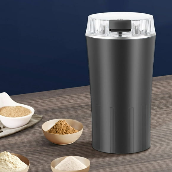 Konghyp Household Grinding Machine – Versatile Eight-Blade Grain Grinder for Coffee Beans and Medicines – Sleek Black and Blue Design for Efficient Home Grinding Needs