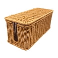 thumbnail image 1 of Konghyp Imitation Vines Weaving Storage Box, Cable Organizer Basket, Multi Functional Desktop Organizer, Ideal for Home Office Living Room, Durable Plastic, Hollow Design for Easy Cleaning, 1 of 6