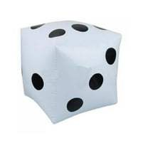 Konghyp Inflatable Dice Toy – 28cm Large Party Game Dice, Fun Interactive Toy for Kids, Indoor/Outdoor Party Accessories, Educational Game for Family, Carnival Party Toy