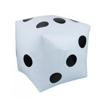 Konghyp Inflatable Dice Toy – 28cm Large Party Game Dice, Fun Interactive Toy for Kids, Indoor/Outdoor Party Accessories, Educational Game for Family, Carnival Party Toy